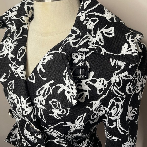 LAPIS by ALEXIA ADMOOR Floral Double Breasted Belted Blazer, Medium - Picture 4 of 12